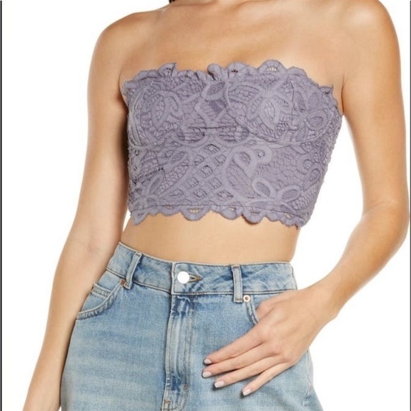 Free People | Purple Tube Top - Picture 2 of 7
